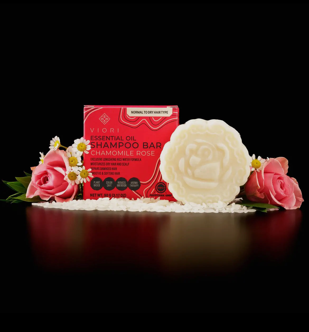 Chamomile Rose Essential Oil Shampoo Bar