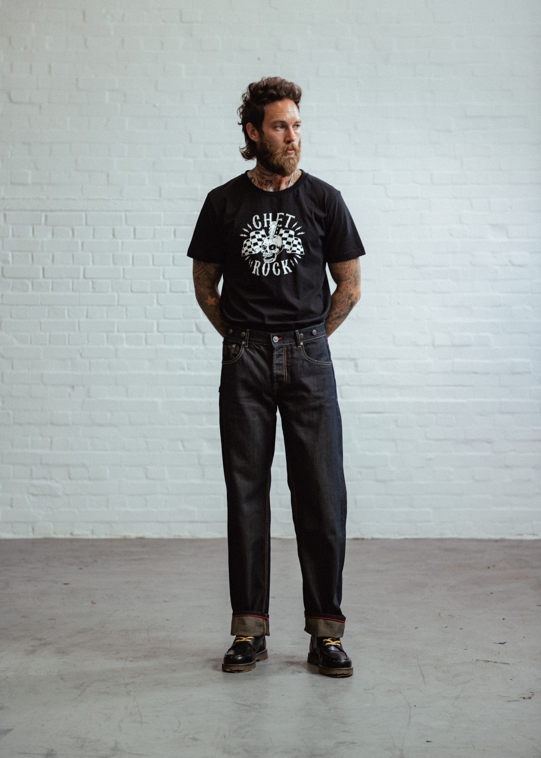 Loose Larry Jeans in Black or Navy by Chet Rock