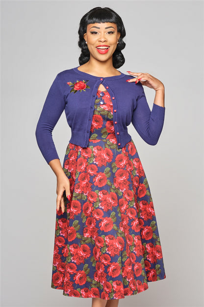Jessie Rose Embroidery Cardigan by Collectif