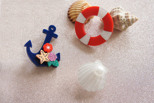 3 Pack Nautical Brooches by LaliBlue