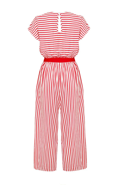 The back of the Ahoy jumpsuit against a white background