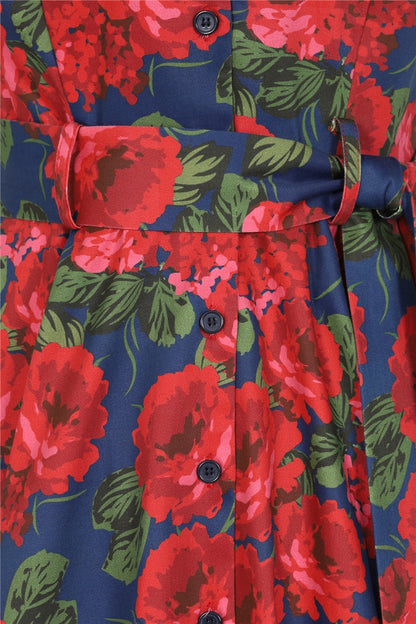 Shana Roses Swing Dress by Collectif