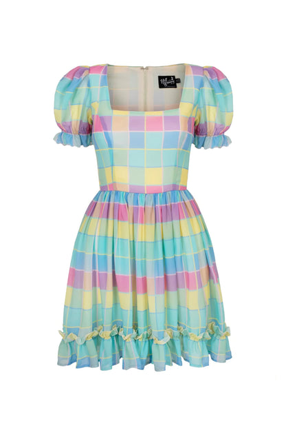 Skye Pastel Mini Dress by Hell Bunny