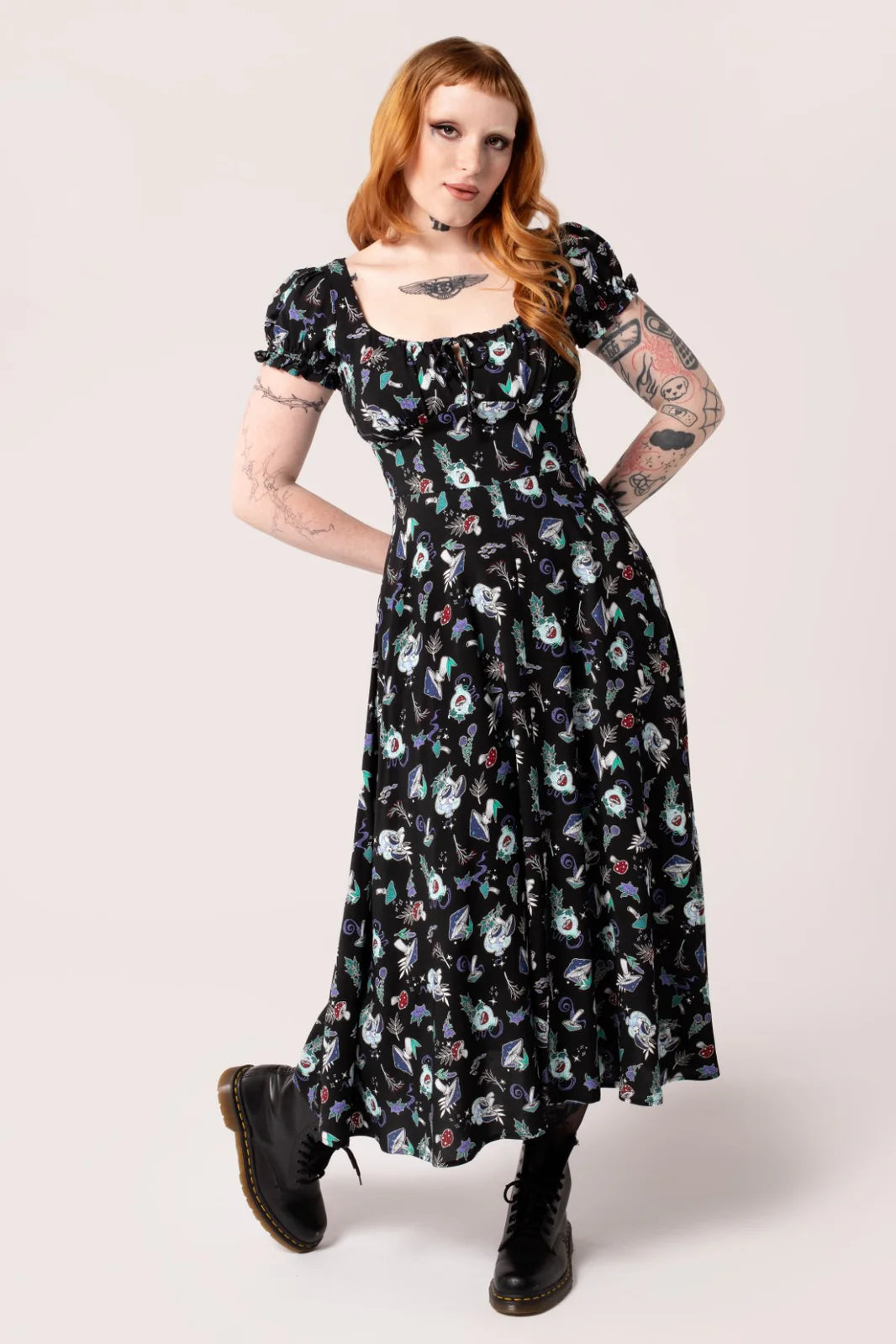 Amanita Midi Dress by Hell Bunny