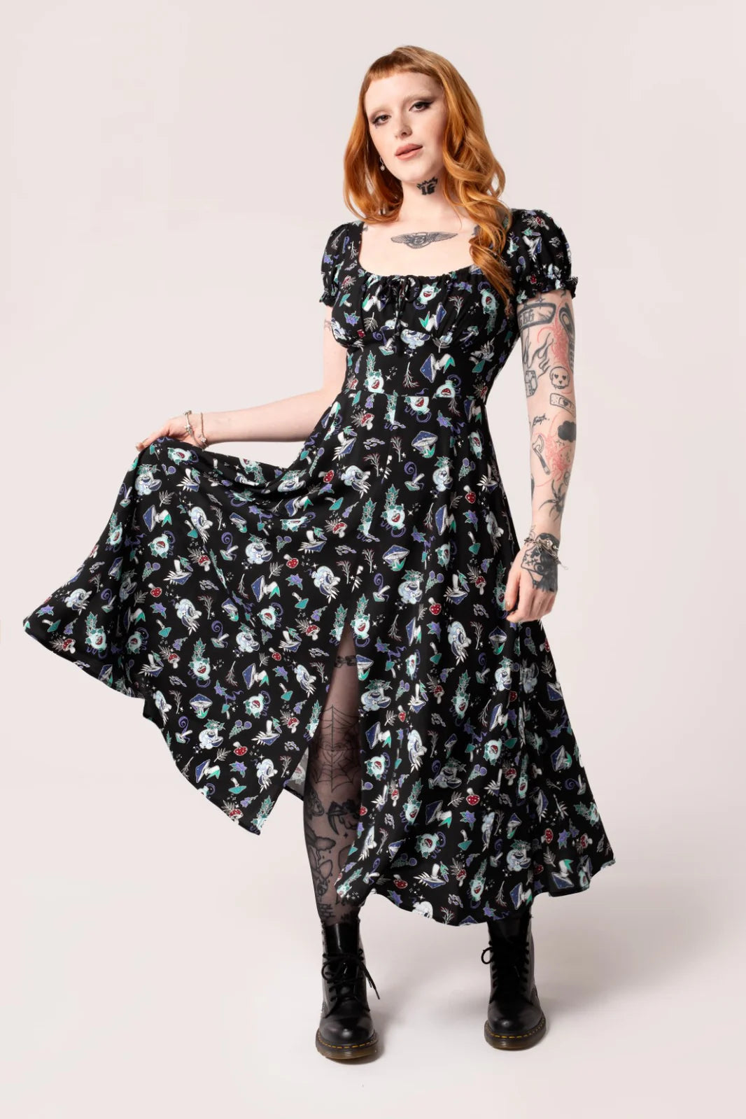 Amanita Midi Dress by Hell Bunny