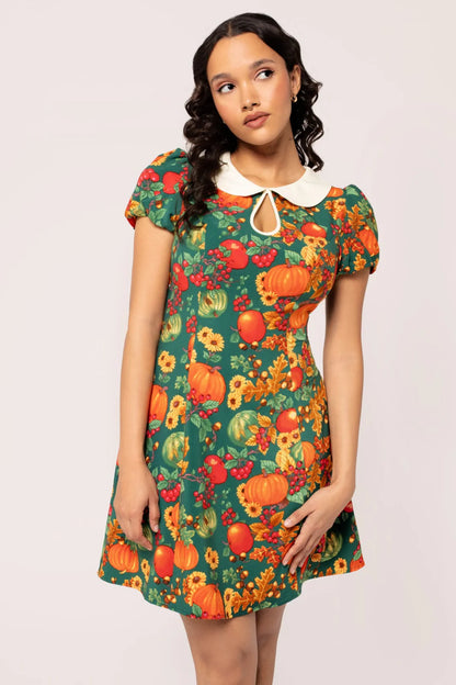 Autumn Mini Dress by Hell Bunny