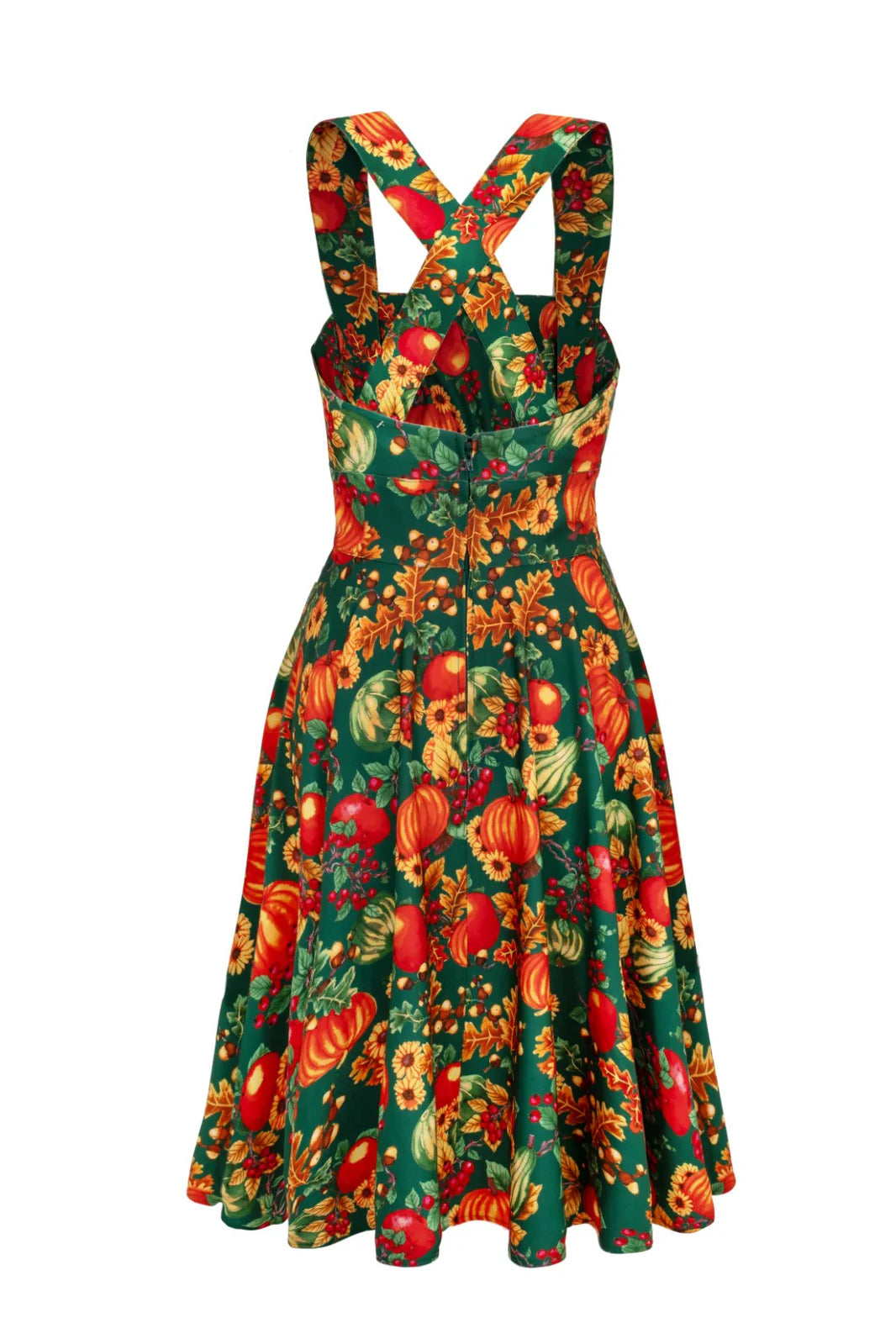 Autumn Pinafore Dress by Hell Bunny