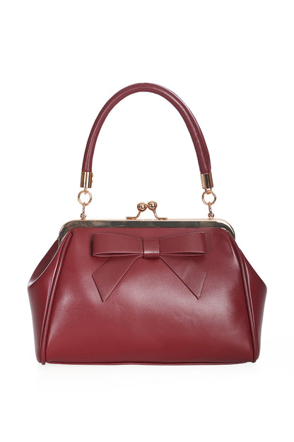 Daydream Handbag in Burgundy by Banned Retro