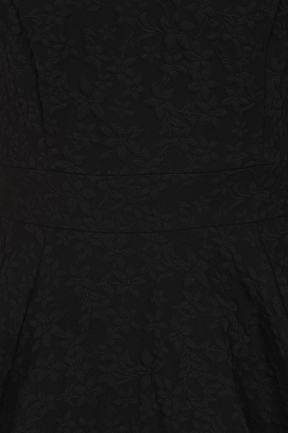 Piper Black Floral Swing Dress by Hearts and Roses