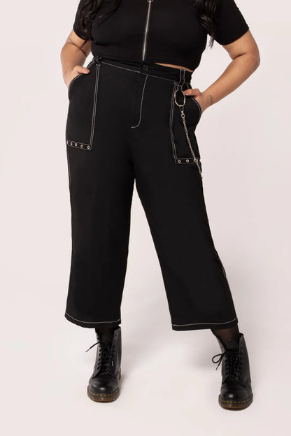 Obsidian Trousers by Hell Bunny