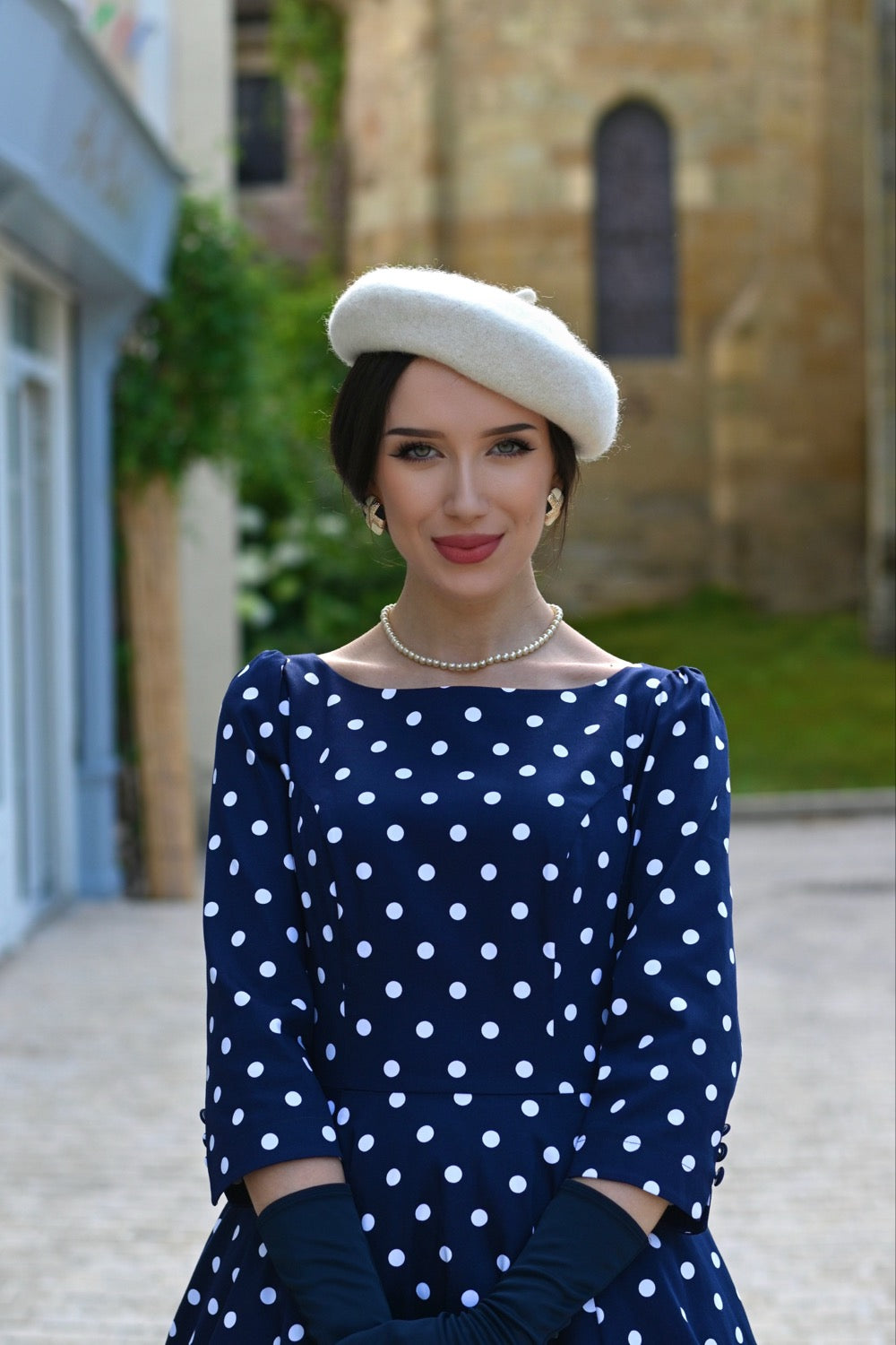 Blakely Polka Dot Swing Dress