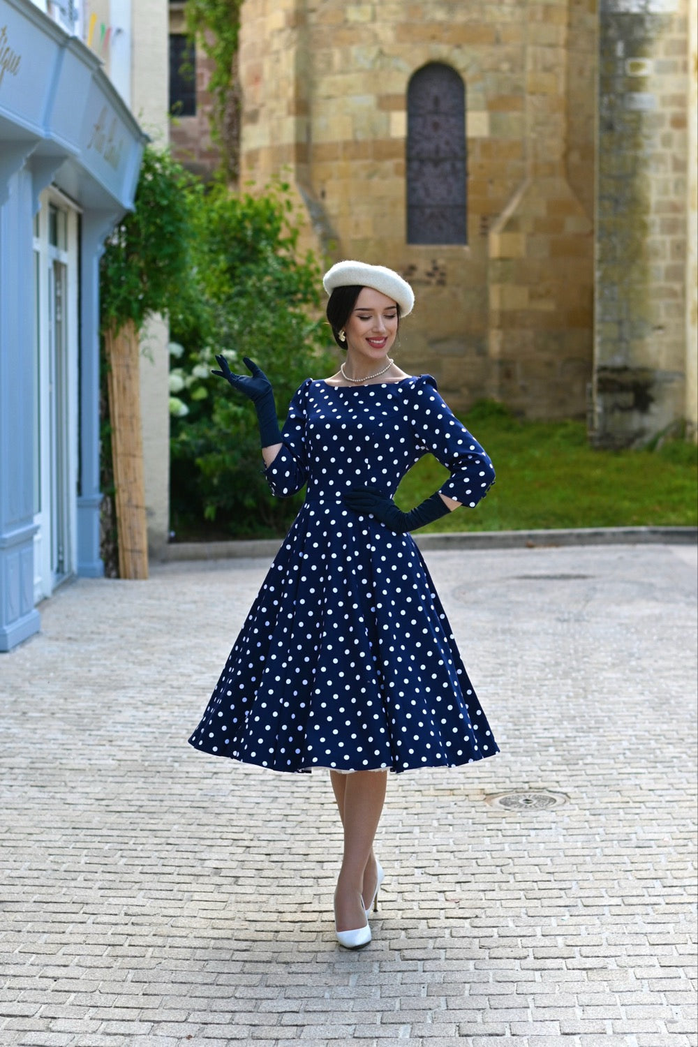 Blakely Polka Dot Swing Dress