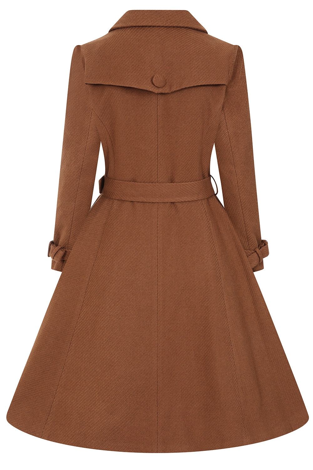 Isabella Brown Swing Coat by Hearts and Roses