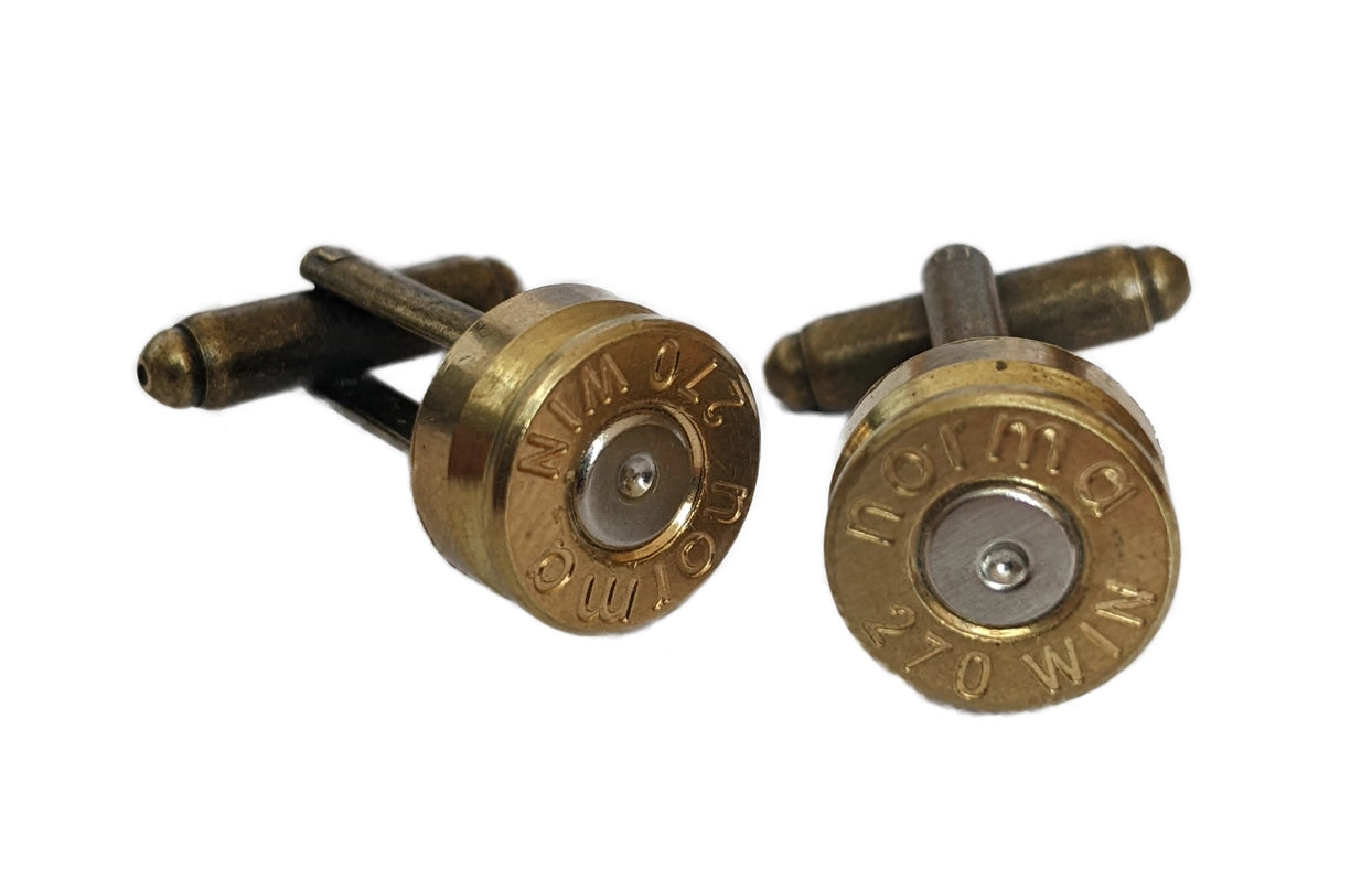 Upcycled Bullet Cufflinks by J Boult Designs