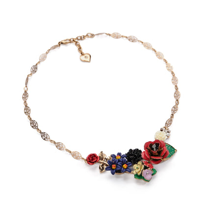 Frida Cluster Flower Necklace by Lovett & Co