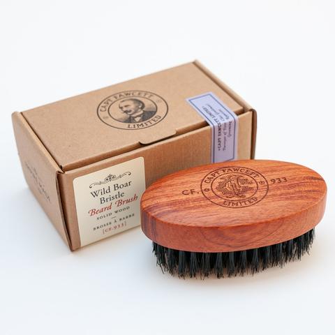 Wild Boar Beard Brush by Captain Fawcett