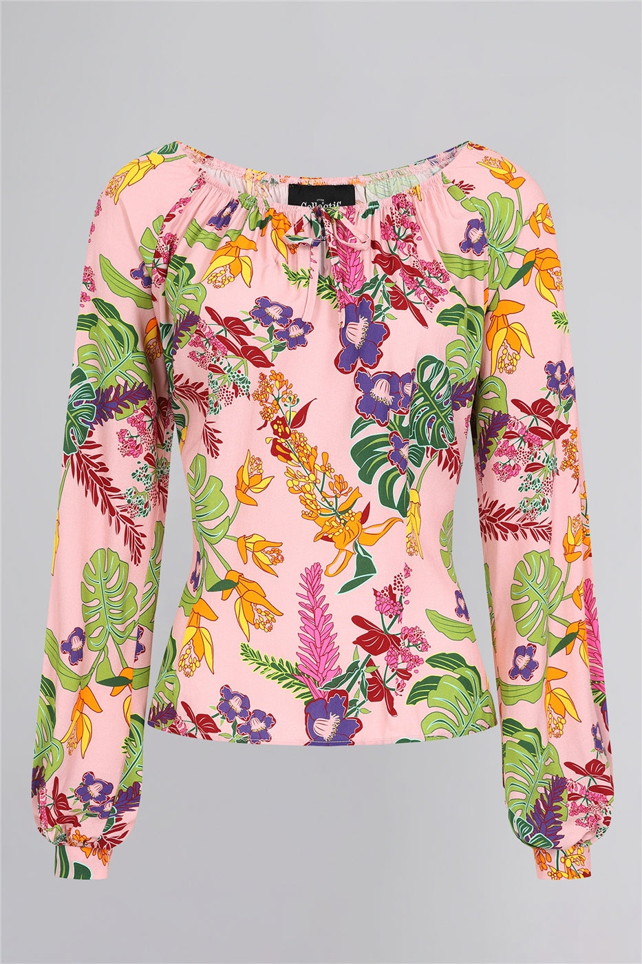 Heloise Vibrant Tropics Blouse by Collectif