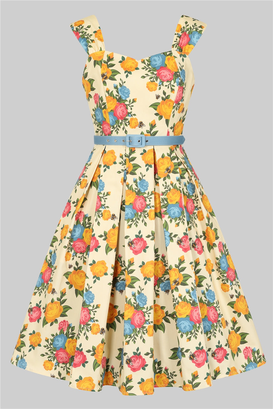 Jill Rose Garden Swing Dress by Collectif