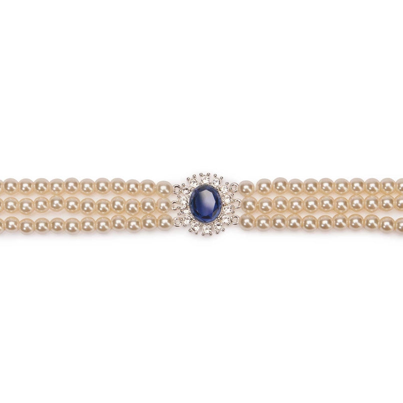 Lady Diana 3 Strand Pearl Choker by Lovett & Co