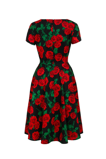 Dolce Vita Rose 50s Dress by Hell Bunny