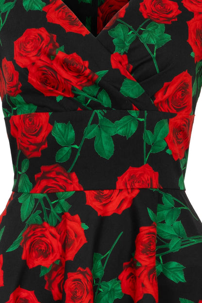 Dolce Vita Rose 50s Dress by Hell Bunny