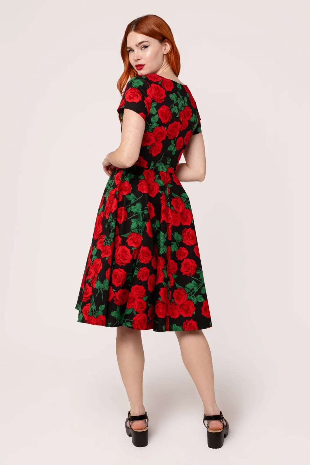 Dolce Vita Rose 50s Dress by Hell Bunny