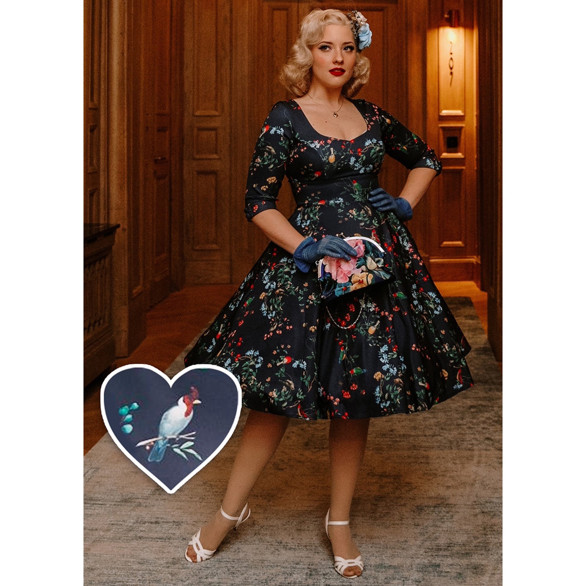 bird print midi dress Bird Print Dresses for Women
