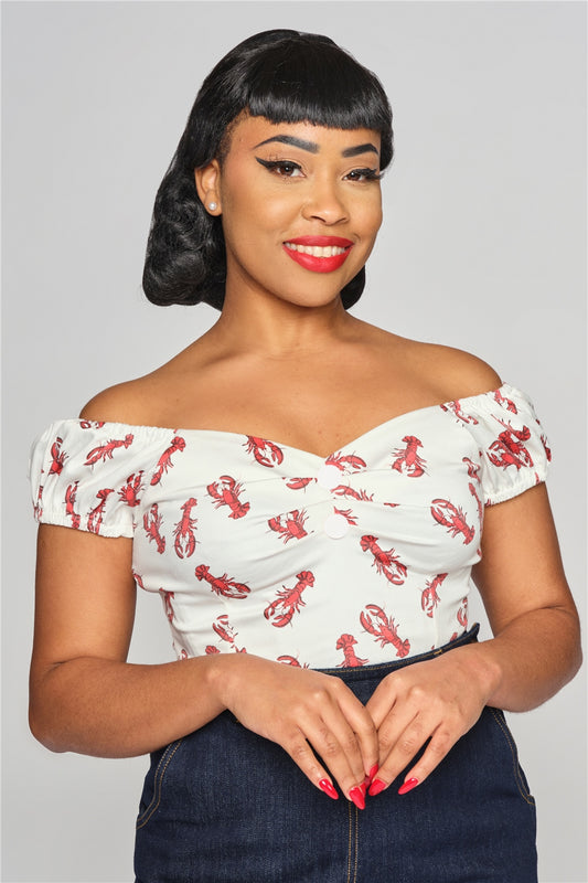 Dolores Rock Lobster Top by Collectif
