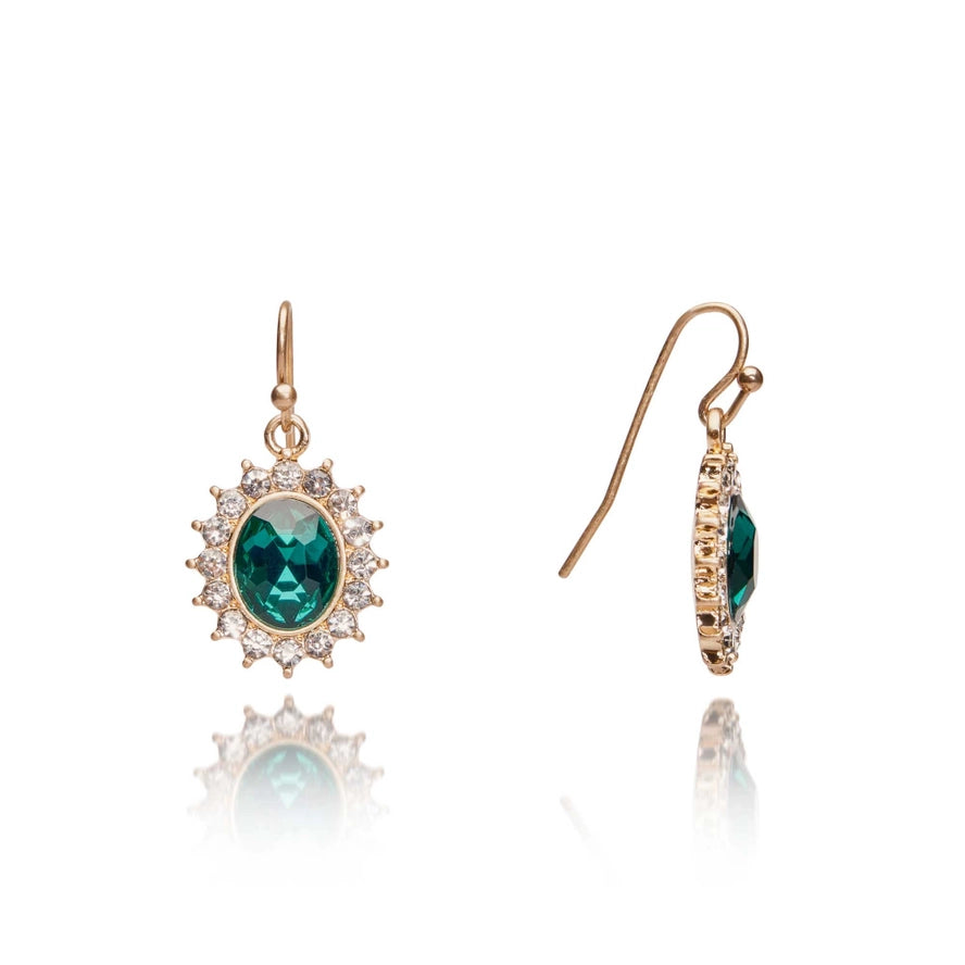 Regency Emerald Drop Earrings by Lovett & Co