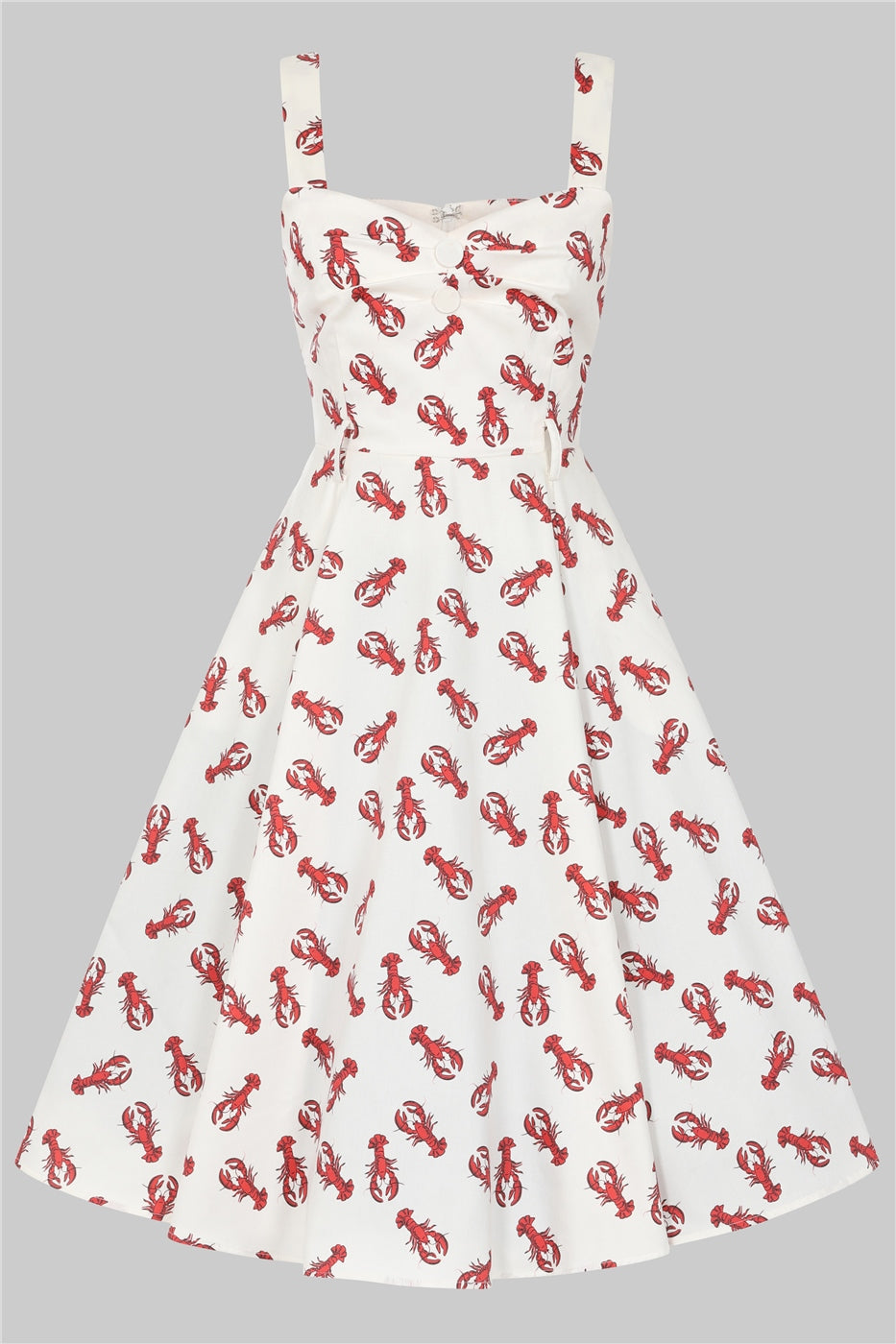 Emmie Rock Lobster Flared Dress by Collectif