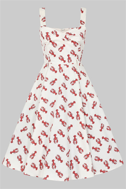 Emmie Rock Lobster Flared Dress by Collectif