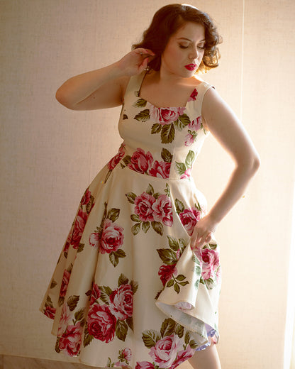 Frances Floral 50s Swing Dress by Hearts and Roses