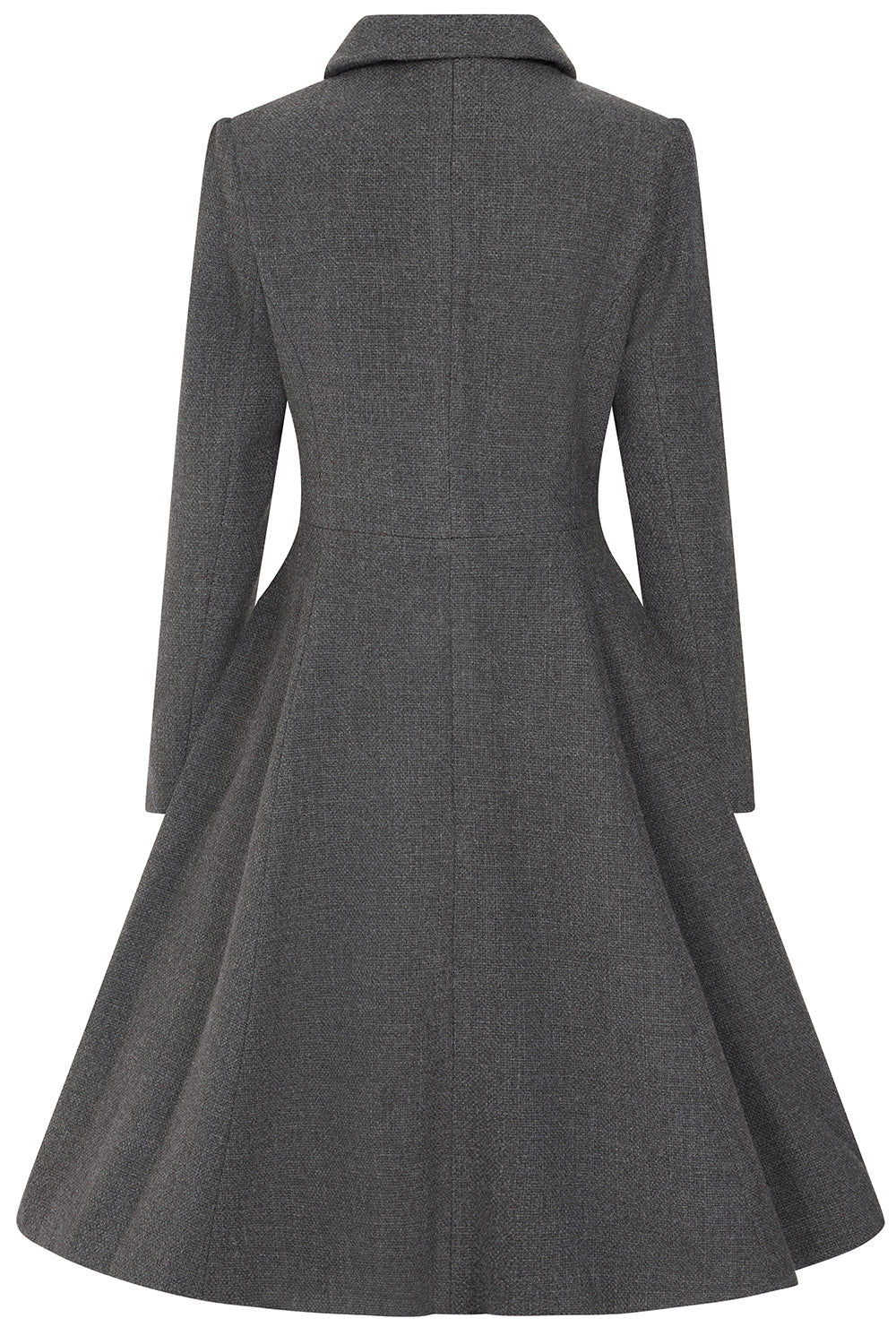 Gracie Grey Swing Coat by Hearts and Roses