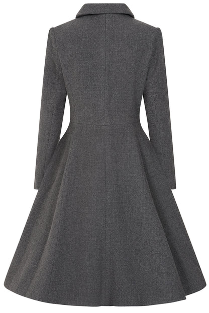 Gracie Grey Swing Coat by Hearts and Roses