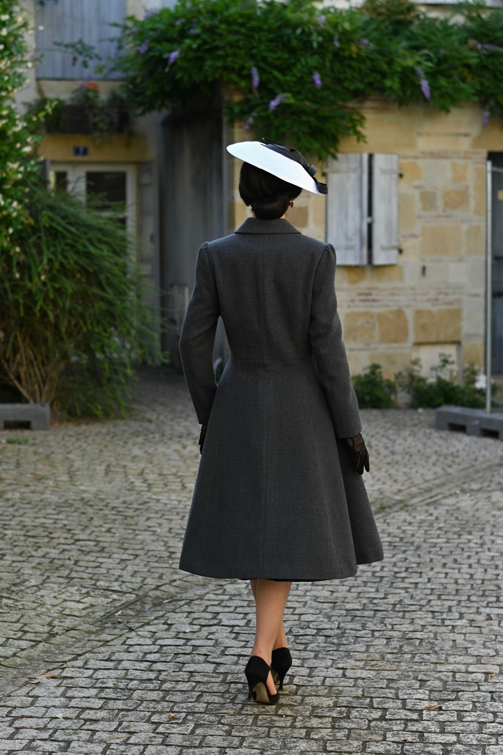 Gracie Grey Swing Coat by Hearts and Roses