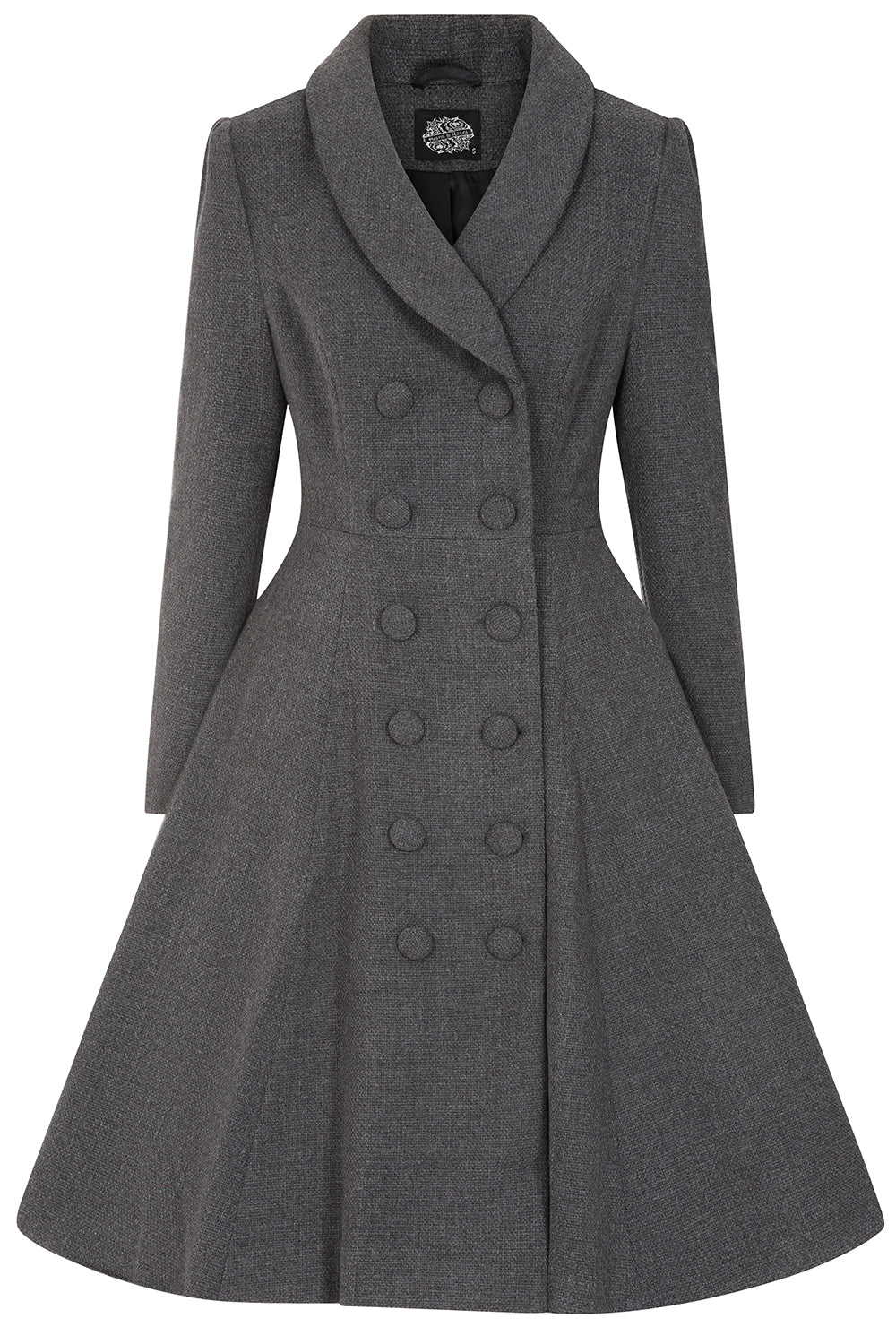 Gracie Grey Swing Coat by Hearts and Roses
