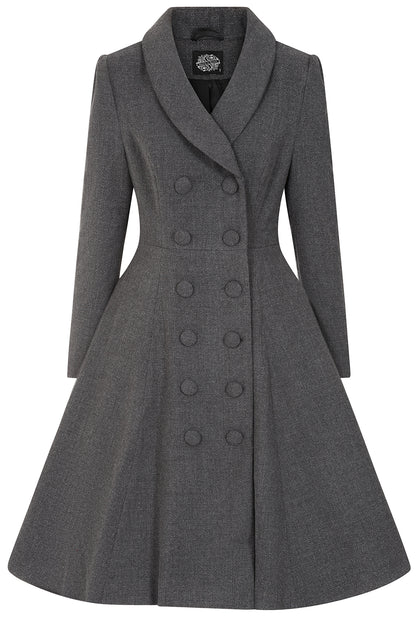 Gracie Grey Swing Coat by Hearts and Roses