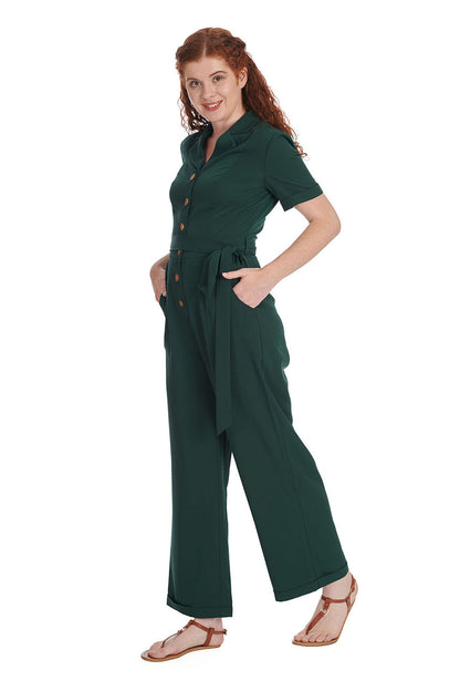 Pleased as Punch Green Jumpsuit