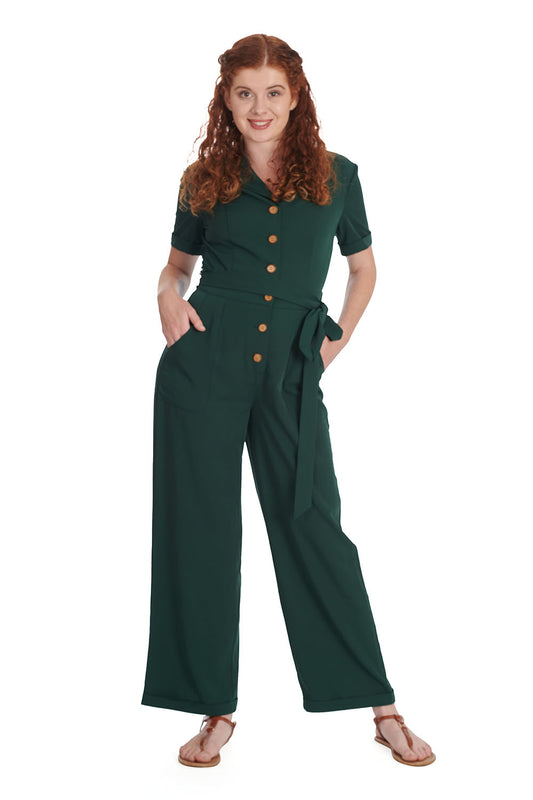 Pleased as Punch Green Jumpsuit