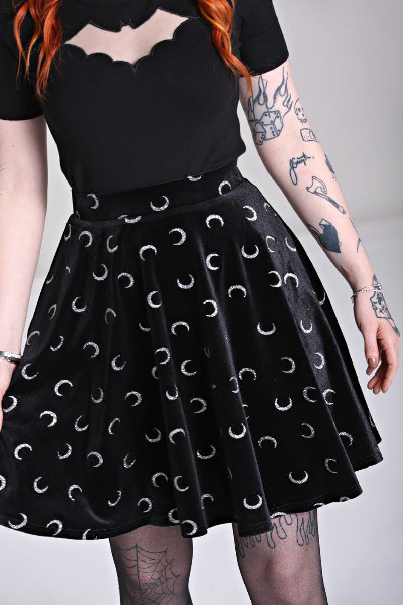 Misty Moon Skirt by Hell Bunny