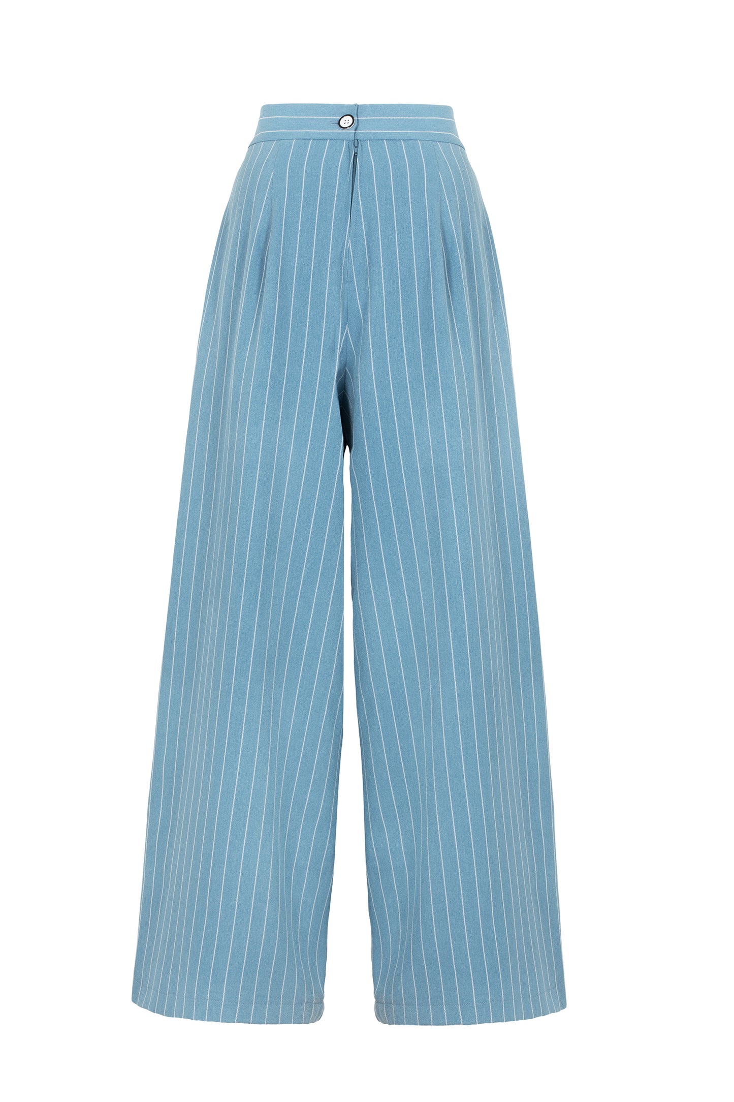 Caspian Swing Trousers in Blue by Hell Bunny