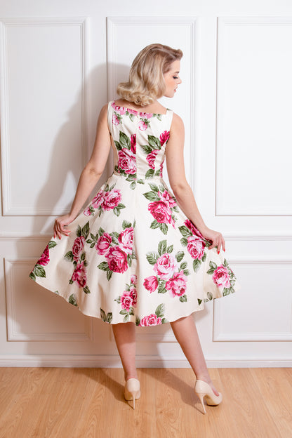 Frances Floral 50s Swing Dress by Hearts and Roses