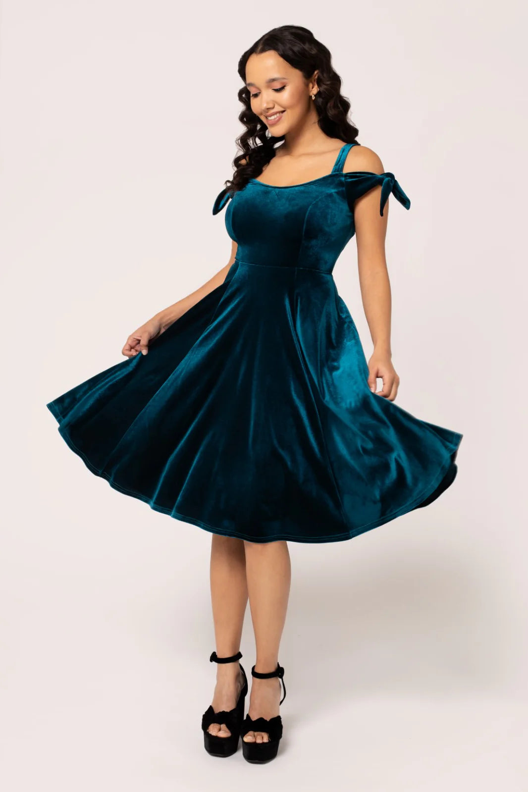 Carrie Evening Dress by Hell Bunny