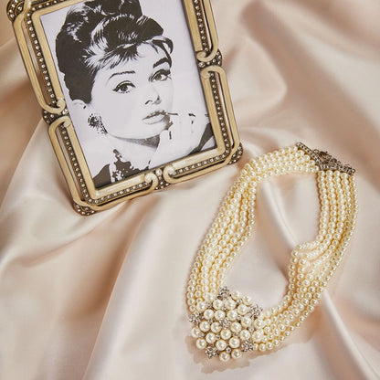 Audrey Hepburn Breakfast At Tiffany's Pearl Necklace by Lovett & Co