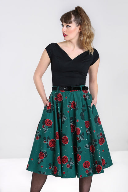 Leonora 50s Skirt by Hell Bunny