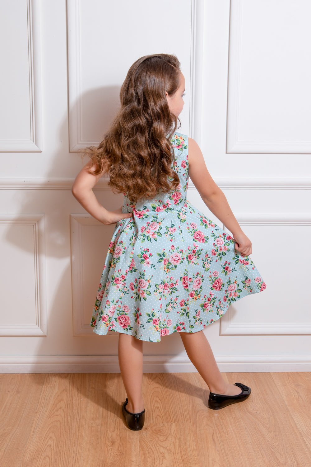 Heidi Floral Girls Dress by Hearts & Roses