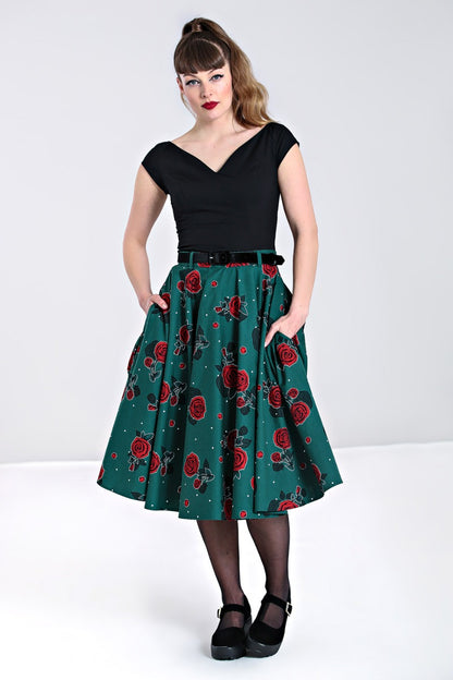 Leonora 50s Skirt by Hell Bunny