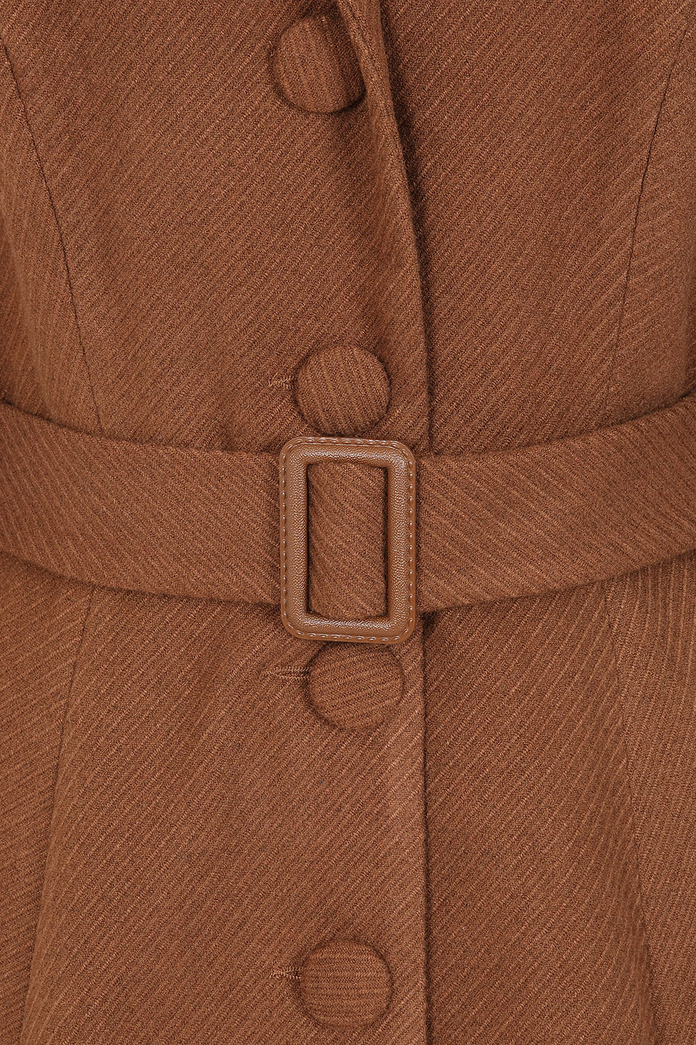 Isabella Brown Swing Coat by Hearts and Roses