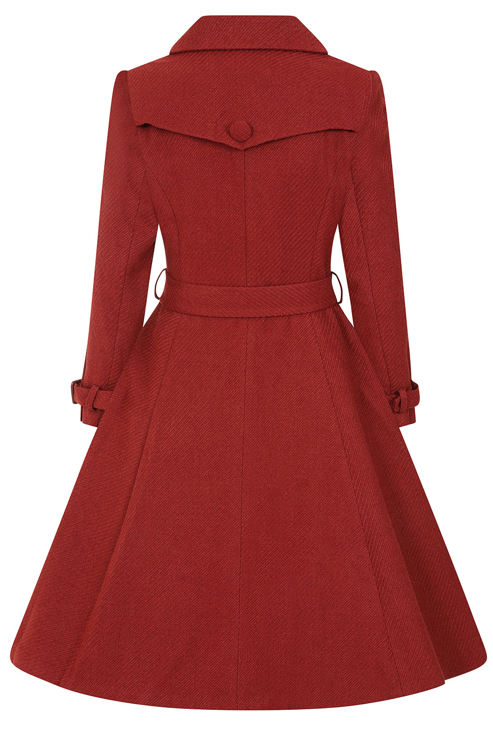 Isabella Swing Coat in Terracotta by Hearts and Roses