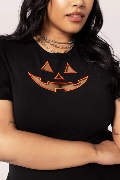 Jack O Lantern Top by Hell Bunny